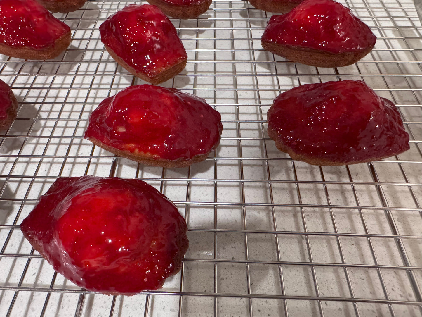 Raspberry Coco Madeleine