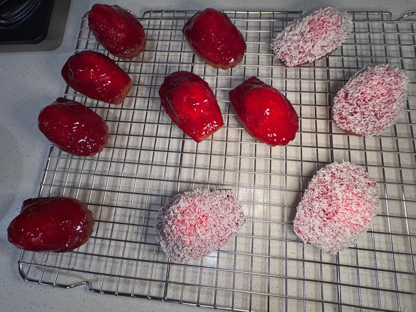 Raspberry Coco Madeleine